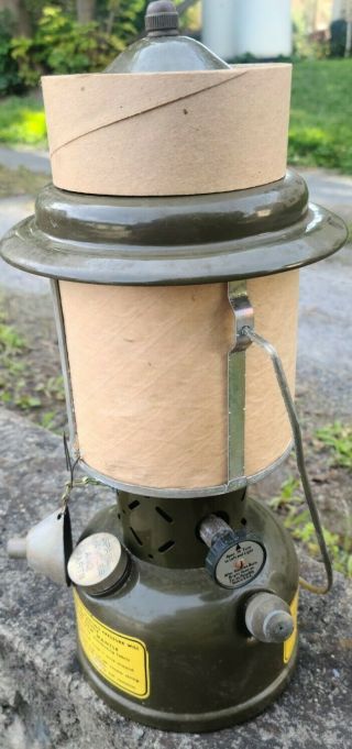 Vintage 1956 Coleman Us Military Gasoline Lantern See Pictures