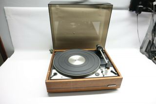 Vintage Dual 1229 Turntable W/ Wood Plinth Ua - German Made