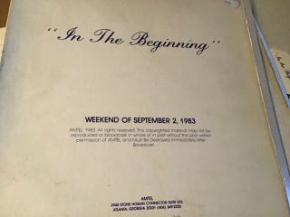 In The Beginning Radio Show 4 Lps 9/2/83 W/michael Jackson,  James Brown G.  Clinton