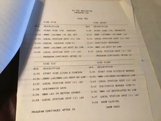 In The Beginning radio show 4 LPs 9/2/83 w/Michael Jackson,  James Brown G.  Clinton 3