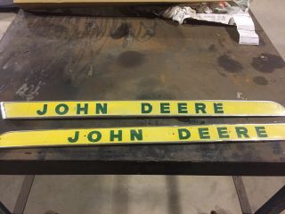 Vintage John Deere Aluminum Tractor Signs,  John Deere Decor,  Implement Sign.