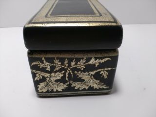 Oriental Accent Black and Gold Trinket Box 2