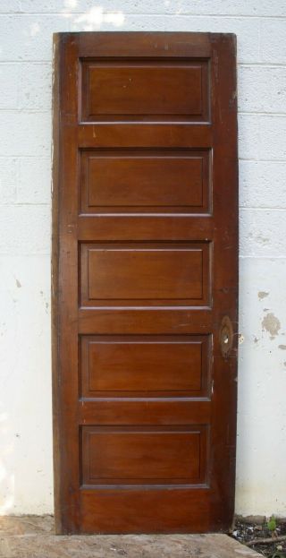 30 " X83 " X1.  5 Antique Vintage Solid Wood Wooden Pocket Sliding Interior Door Panel