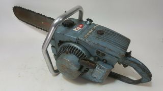 Vintage Homelite C - 5 Chainsaw,  Starts And Runs With 130 Psi Compression