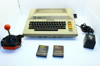 Vintage Atari 800 Home Computer 48k W/ Games And Wico Joystick,