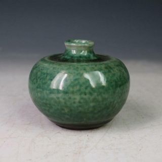 Chinese Old Green Glaze Porcelain Water Jar