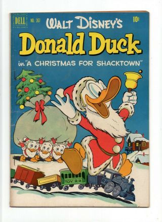 Four Color 367 Vintage Dell Comic Walt Disney Donald Duck Christmas Special 10c