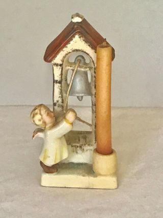 Goebel Angel Ringing Church Bell Candle Holder Spo 48 - Rare 4.  5 Inch