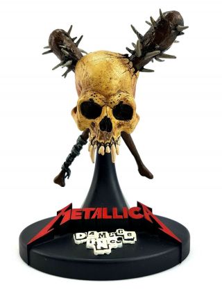 Metallica Pushead Damage Inc Skull 3d Statue Art Vintage 2002