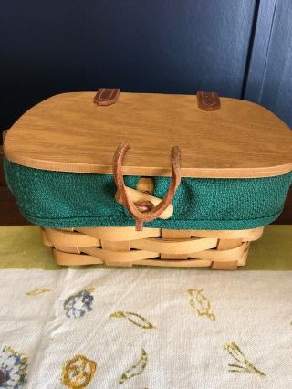 Longaberger Small Basket With Lid 2004