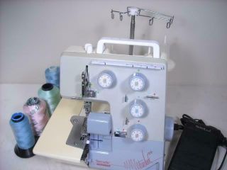 Vtg.  Bernina Bernette Funlock 004 Serger Sewing Machine W/ Pedal
