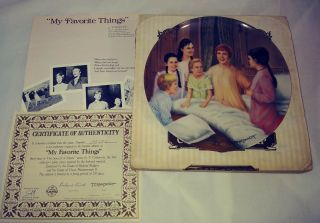 Vintage 1986 Knowles Decorative Plate The Sound Of Music Series " My Favorite Thi
