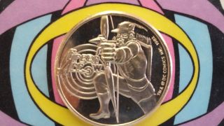 Green Arrow Dc Comics Cartoon Celebrities Series 24kt Gold Medallion Coin Moc