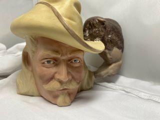 Vintage Buffalo Bill Porcelain Toby Jug By Harmer Sculptures Of Staffordshire
