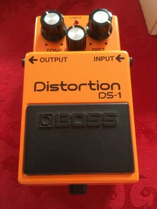 Boss Ds - 1 Distortion Vintage Guitar Effects Pedal Black Label Mij Ds1 1984 Minty