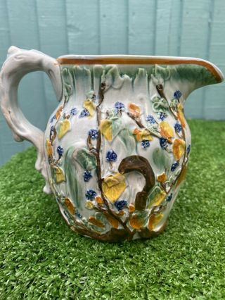 Early 19thc Staffordshire Pearlware Decorated Pitcher Or Jug C1810s