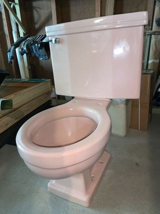 Vintage American Standard Single Flush Pink Toilet