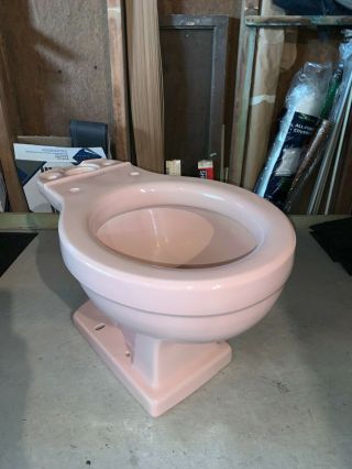 Vintage American Standard Single Flush Pink Toilet 3