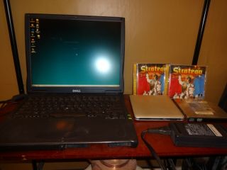 Vintage Dell Latitude C640 P4 Laptop Windows 98 Serial Parallel W/extras