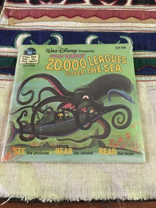 Walt Disney 20000 Leagues Under The Sea Vinyl Llp 358 Rankin Bass 33 Rpm