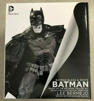 Dc Collectibles Batman Black & White: Batman By Lee Bermejo 2nd Ed.  Statue