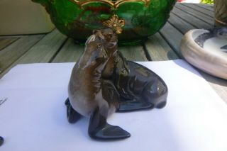 Porcelain Figurine,  Robben/Seals,  Rosenthal Himmelstoss F551 Figure Kissing 2