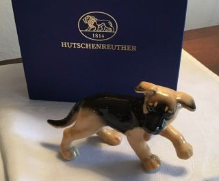 Hutschenreuther Porcelain German Shepard Dog Figurine Little Friends Germany