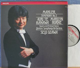 Ozawa (w Te Kanawa; Horne).  Mahler (symphony 2).  Philips R2 15367 (2) Box Dig