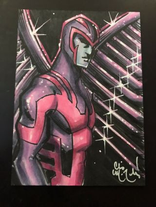Archangel X - Men Marvel Comics Sketch Card Art Chris Mcjunkin 2020