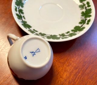 Meissen Porcelain Demitasse Cup and Saucer 3