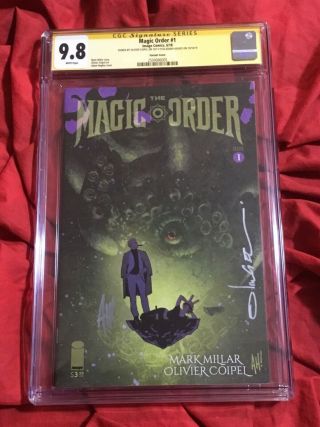 Cgc Ss 9.  8 The Magic Order 1 Variant Signed By Adam Hughes,  Olivier Coipel Image