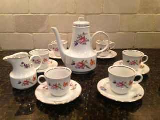Vintage 15 Piece Tea Set | 1777 Henneberg Porcelain | German Democratic Republic 2
