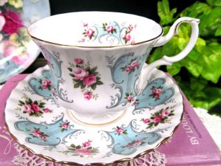 Royal Albert Tea Cup And Saucer Love Story Series Patricia Pink Rose Teacup