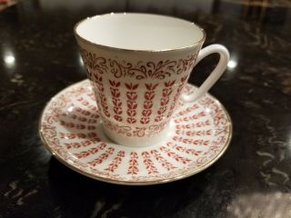 Vintage Very Fine Demitasse Coffee Cup And Saucer Made In Ussr