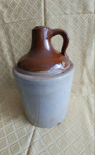 Antique Vintage Stoneware Whiskey Jug Bottle Primitive Moonshine Liquor Bourbon 2