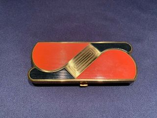 Vintage Art Deco Zanadu Vanity Compact Powder Rouge Lipstick