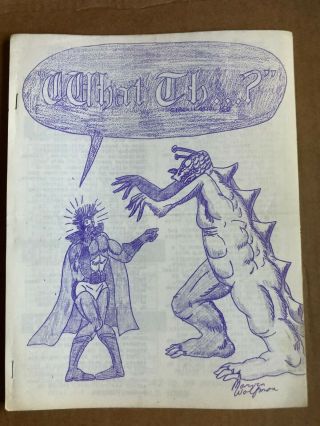 Vintage Fanzine What Th.  ? 1 - Summer 1966 - Marv Wolfman Ditto Zine