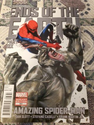 Spider - Man Issue 687 1:15 Dell’otto Rhino Variant.  Near 9.  4 Marvel