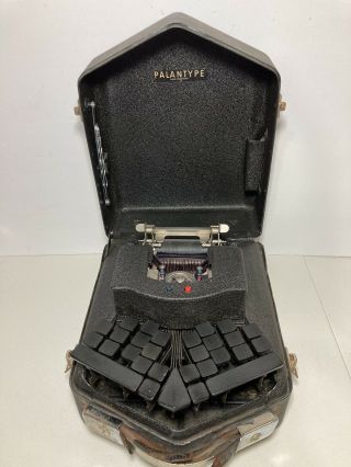 Vintage Palantype Stenotyping Machine W/ Instructions