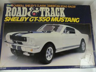 1985 Revell Road & Track Shelby Gt - 350 Mustang Model 7479 1/12 Scale.  Open Box