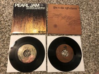 Pearl Jam Alpine Valley 2011 Ten Club 7” Vinyl & Po & 4fathers W/ Eddie Vedder