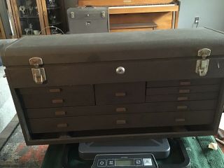 Kennedy 526 - 135753 8 - Drawer Machinist Box W/ 2keys Vintage