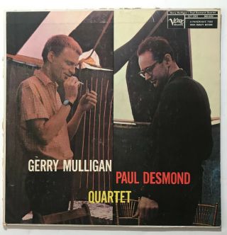 Gerry Mulligan & Paul Desmond Quartet - S/t Lp - Verve - Mg V - 8246 Mono Dg