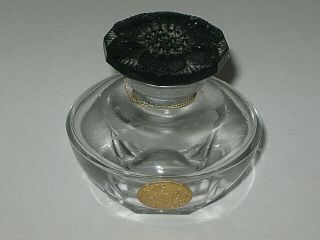 Vintage Caron Baccarat Perfume Bottle Narcisse Noir 1/2 Oz,  Open/empty - 1 3/4 "