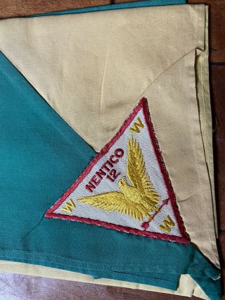 Boy Scout Oa 12 Nentico Vintage Triangle On Issued Neckerchief