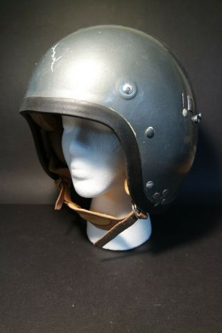 Vintage 50s 60s Gentex Model 70e Pilot Flight Helmet - Us Navy - Korea Vietnam