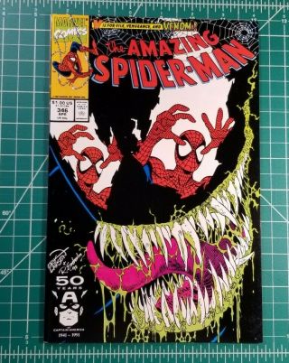 The Spider - Man 346 (1991) Marvel Comics Venom Classic Cover Vf,  Larsen