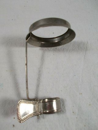 Vintage Silver - Nickle Plated Clip On Candle Shade Holder,  Circa 1930s