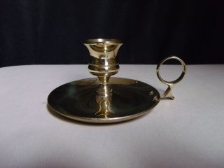 Baldwin Polished Solid Brass Candlestick Taper Candle Holder Chamberstick 7231 - A