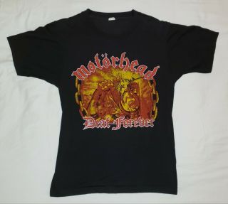 Motorhead 1987 Rare Official Vintage Deaf Forever Philthy T - Shirt Ex Cond Lemmy